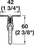 Retractable Wardrobe Rail, For screw fixing beneath shelves or cabinet top panels, load bearing capacity 4–8 kg