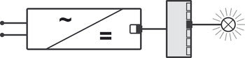 6-Way Distributor, Häfele Lighting, with Integrated Lead Cable, 12V