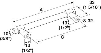 Bar Pull, Destine cabinet pull