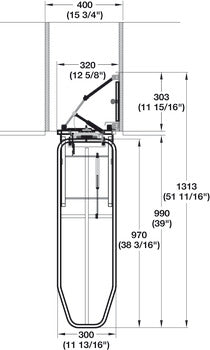 Ironing Board, Rotating Vertical Mount