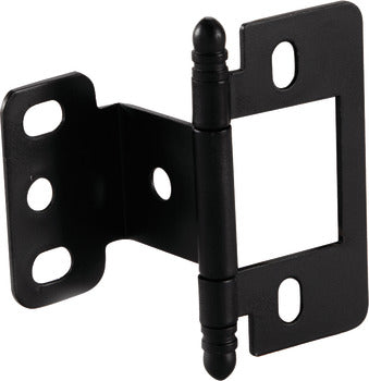 Decorative Butt Hinge, Partial Wrap, Non-Mortise, Ball Finial