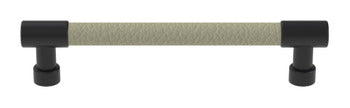 TAG - Bar Pull, Traditional, leather pull, oyster color,